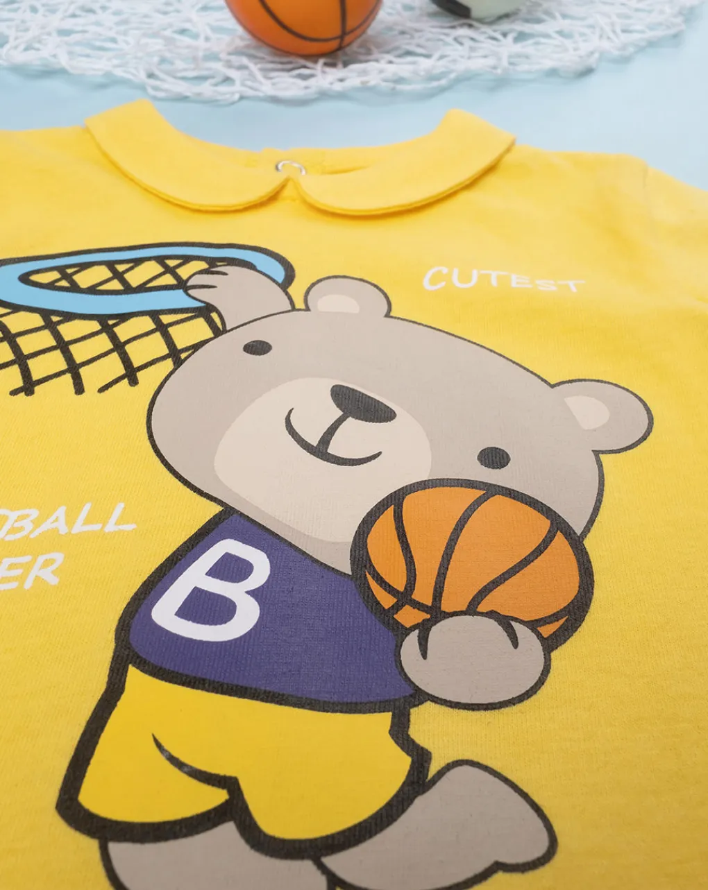 Prenatal Abiti Completi E Tutine-Pagliaccetto Bimbo "Basketball” Giallo