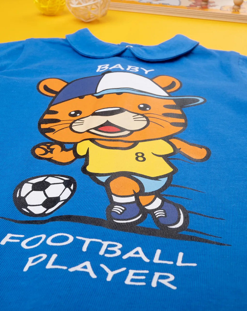 Prenatal Abiti Completi E Tutine-Pagliaccetto Bimbo Blu Con Stampa Tigre