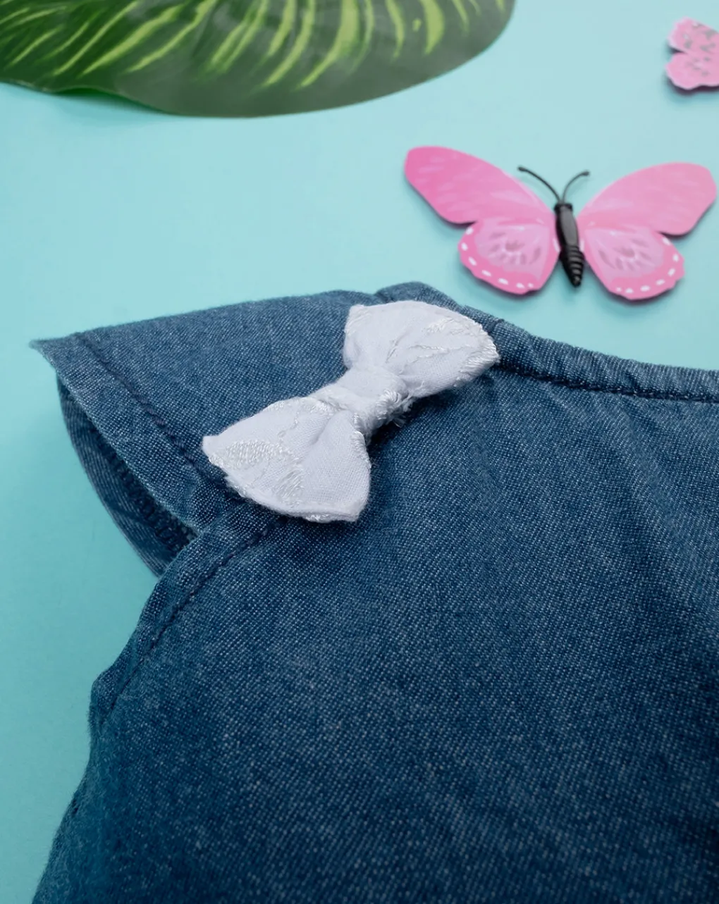 Prenatal Abiti Completi E Tutine-Pagliaccetto Chambray Bimba Denim