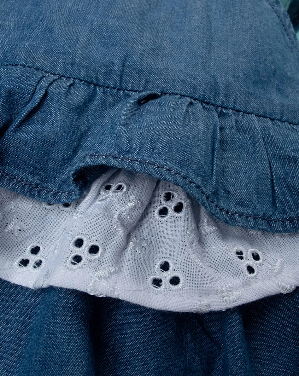 Prenatal Abiti Completi E Tutine-Pagliaccetto Chambray Bimba Denim