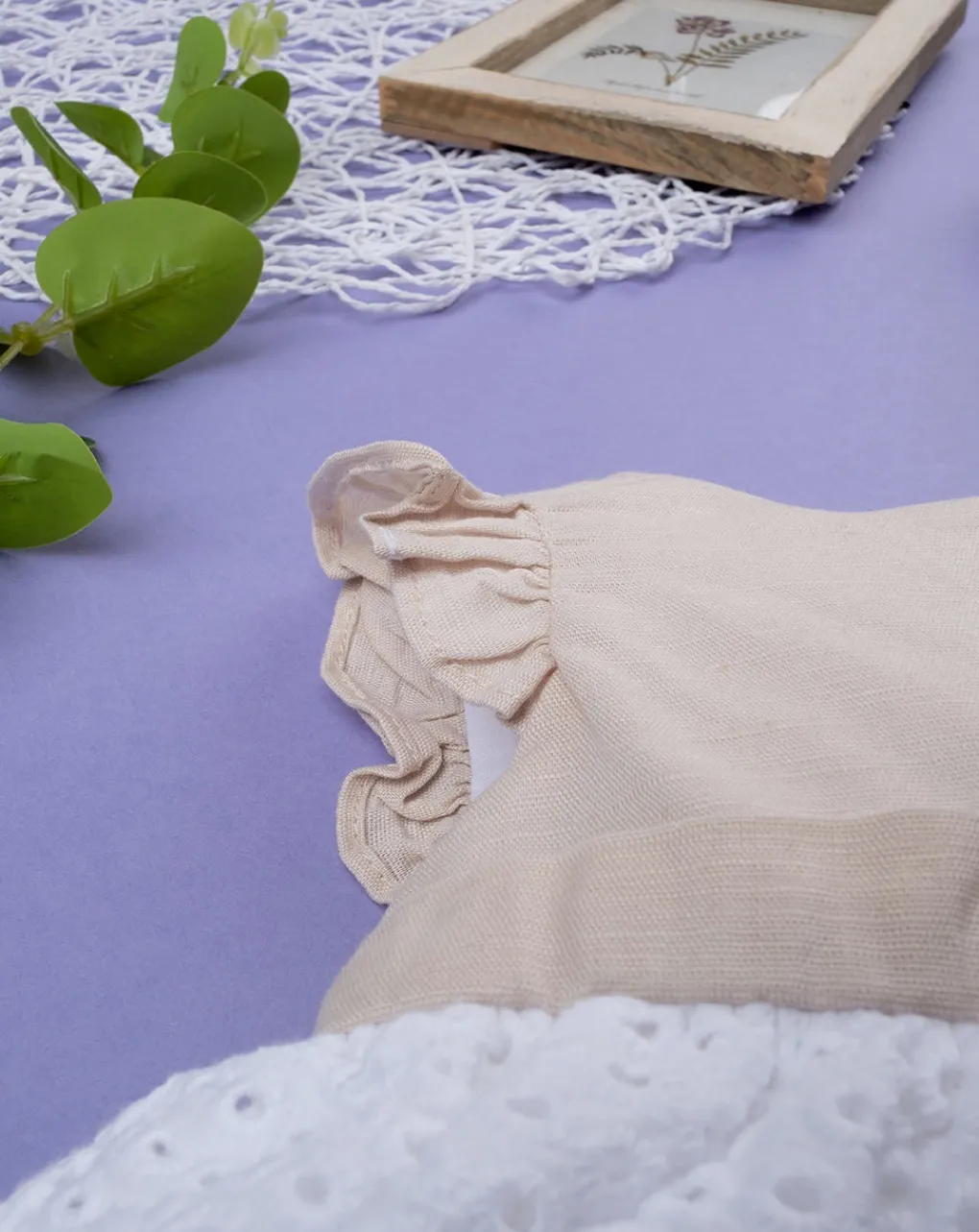 Prenatal Abiti Completi E Tutine-Pagliaccetto In Lino E Cotone
