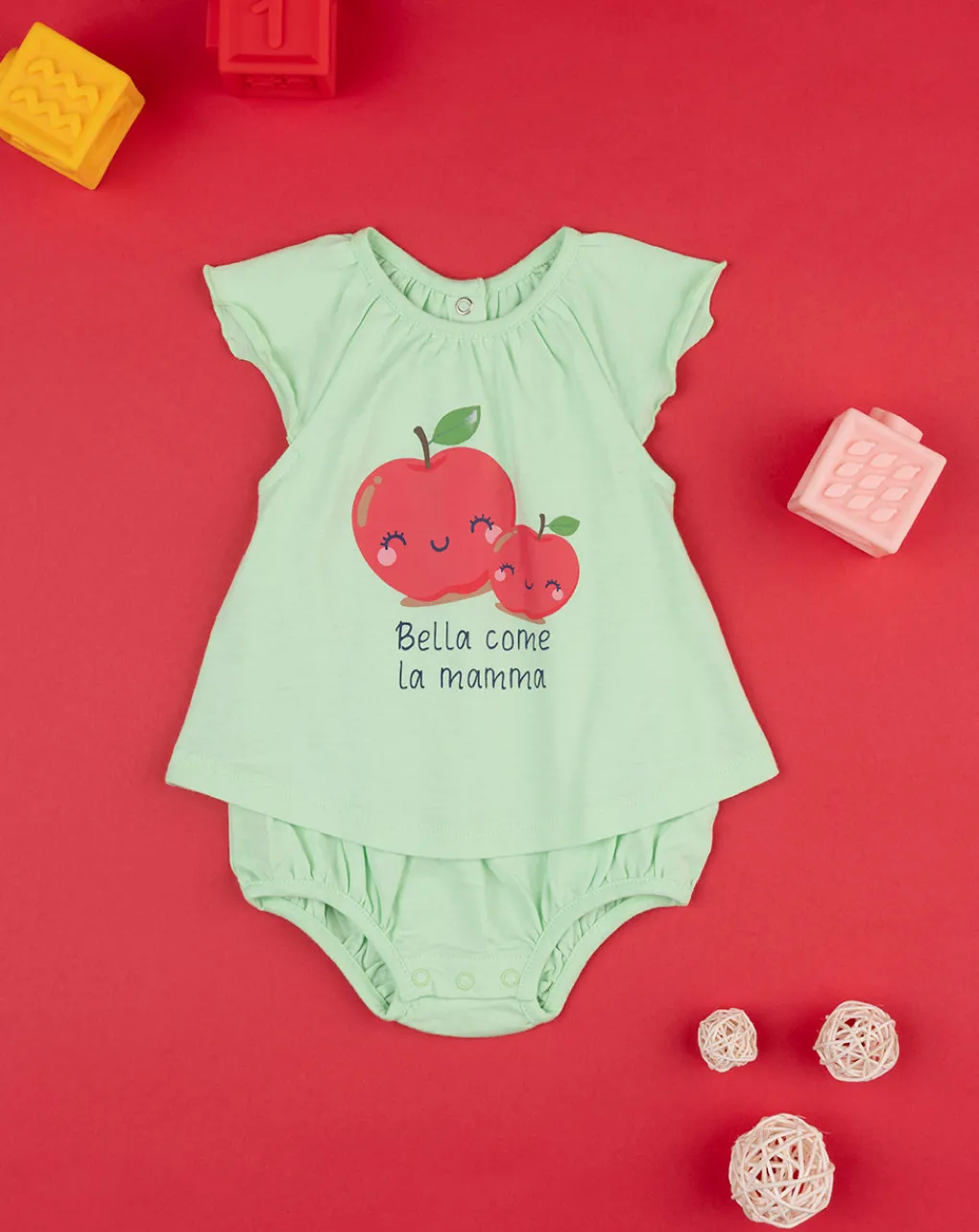 Prenatal Abiti Completi E Tutine-Pagliaccetto Jersey Bimba Verde