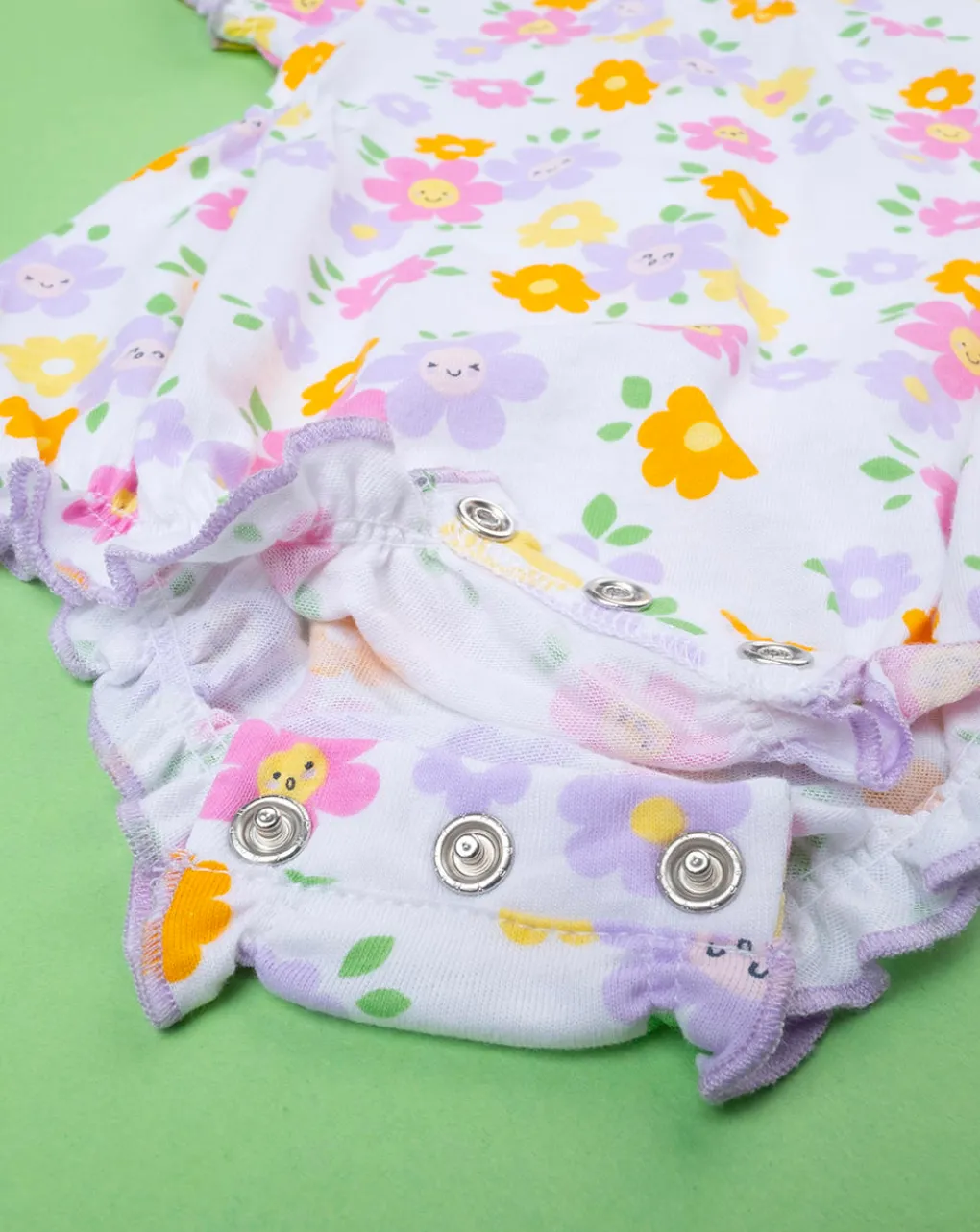 Prenatal Abiti Completi E Tutine-Pagliaccetto Jersey Bimba "Fiori”
