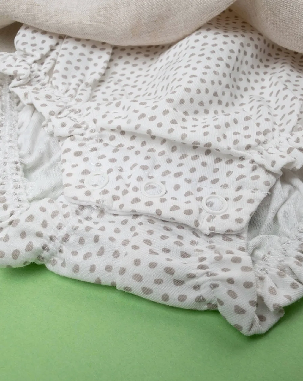 Prenatal Abiti Completi E Tutine-Pagliaccetto Lino Bimba Beige