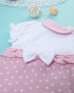 Prenatal Abiti Completi E Tutine-Pagliaccetto Neonata Floreale Rosa E Bianco