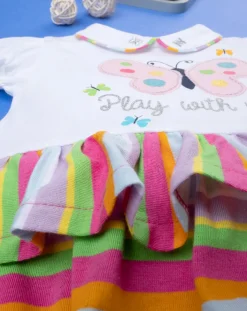 Prenatal Abiti Completi E Tutine-Pagliaccetto Neonata Jersey Gonna A Righe