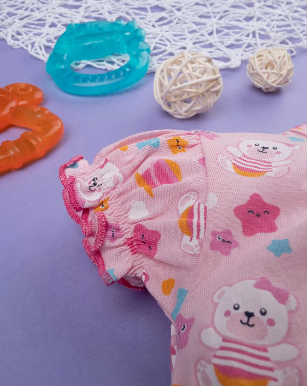 Prenatal Abiti Completi E Tutine-Pagliaccetto Neonata Jersey Fantasia Allover