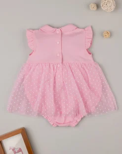 Prenatal Abiti Completi E Tutine-Pagliaccetto Neonata Rosa Con Tulle