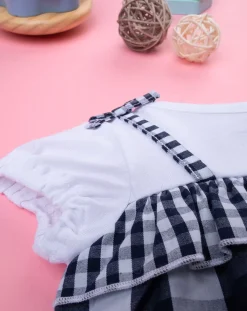 Prenatal Abiti Completi E Tutine-Pagliaccetto Neonata Vichy Blu