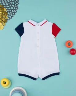 Prenatal Abiti Completi E Tutine-Pagliaccetto Neonato Piquet Con Tasche Colorate