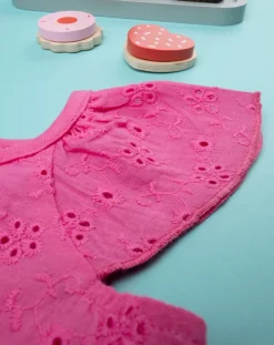 Prenatal Abiti Completi E Tutine-Pagliaccetto Sangallo Neonata Fucsia