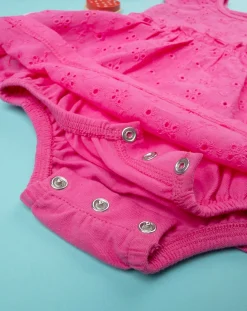 Prenatal Abiti Completi E Tutine-Pagliaccetto Sangallo Neonata Fucsia