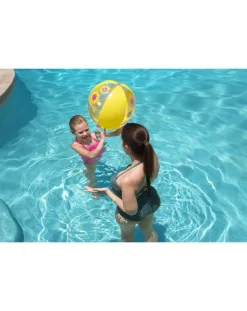 Bestway Secchielli E Giochi Mare-Pallone Da Spiaggia Designer 51 Cm - 3 Modelli Assortiti -