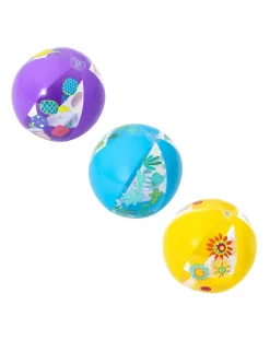 Bestway Secchielli E Giochi Mare-Pallone Da Spiaggia Designer 51 Cm - 3 Modelli Assortiti -