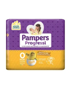 Pampers Taglia 1-Pannolini Progressi Micro Tg. 0 (1.5-2.5Kg) - 24 Pz
