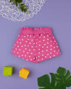 Prenatal Jeans Pantaloni E Salopette-Pantaloncini Fucsia Bimba Fantasia Pois