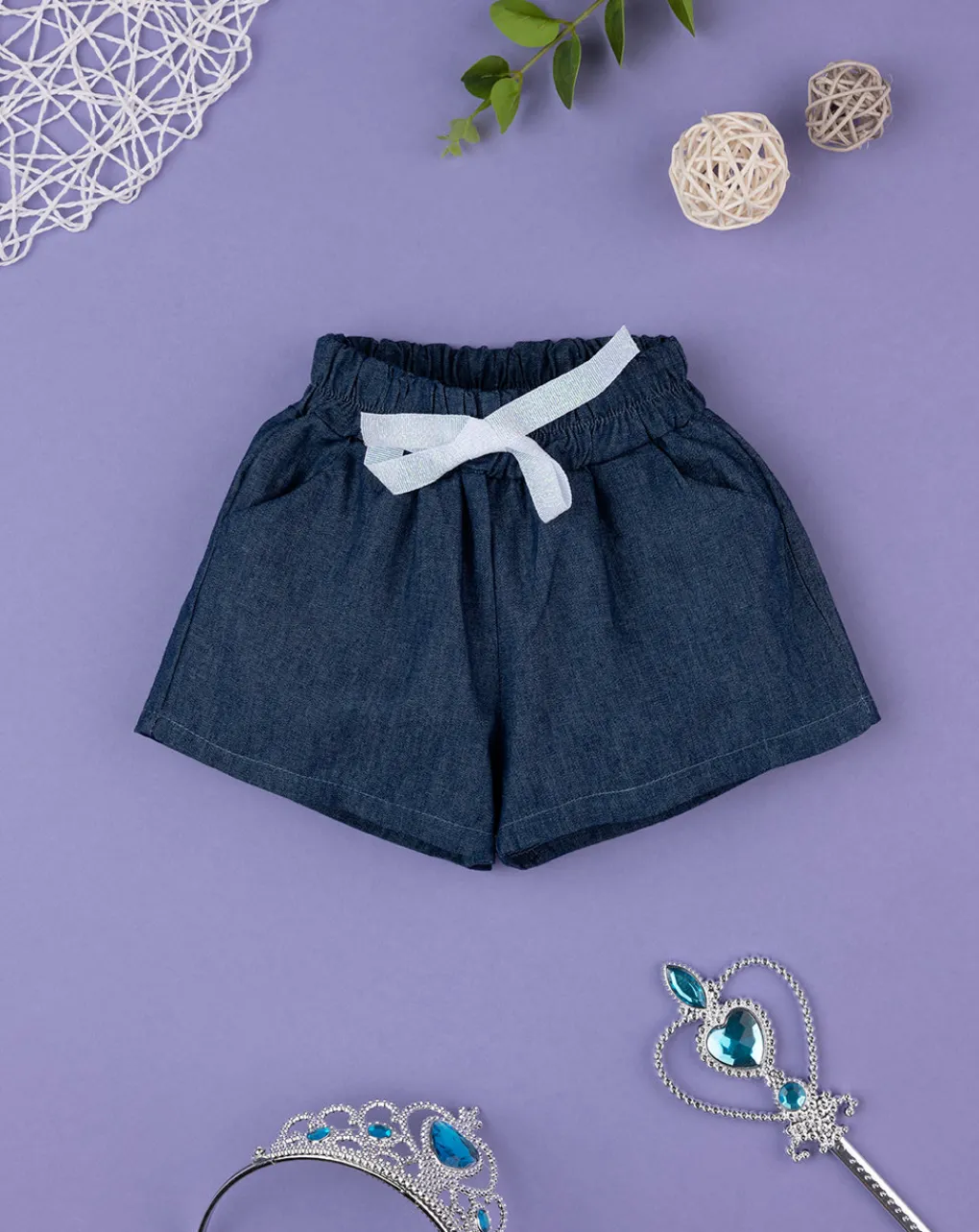 Prenatal Jeans Pantaloni E Salopette-Pantaloncino Bimba In Tencell
