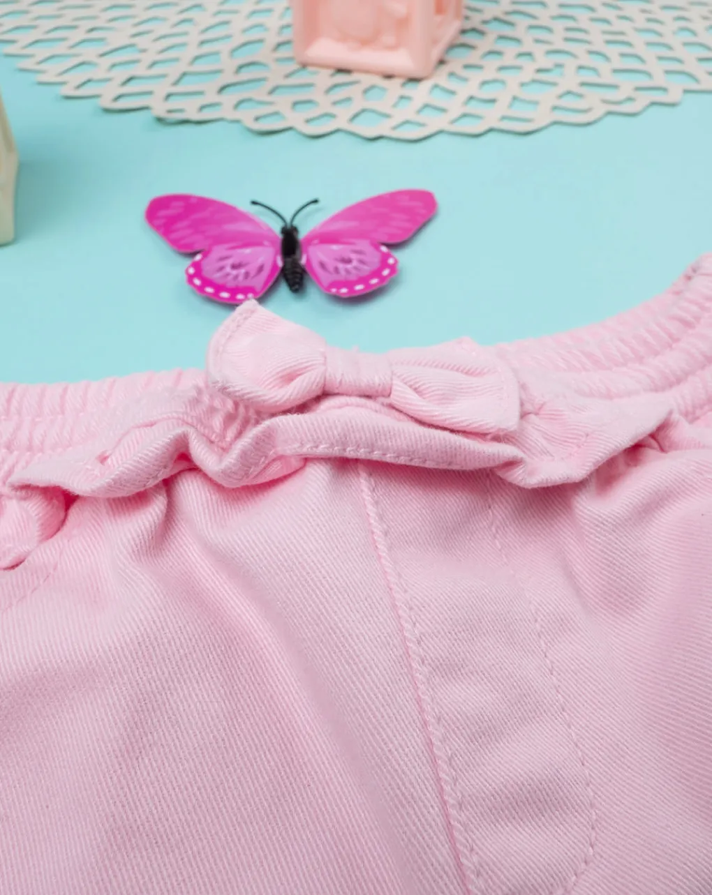 Prenatal Jeans Pantaloni E Salopette-Pantalone Baggy Bimba Rosa