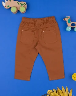 Prenatal Jeans Pantaloni E Salopette-Pantalone Bimbo Twill Marrone