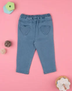 Prenatal Jeans Pantaloni E Salopette-Pantalone Denim Bimba Soft Blue