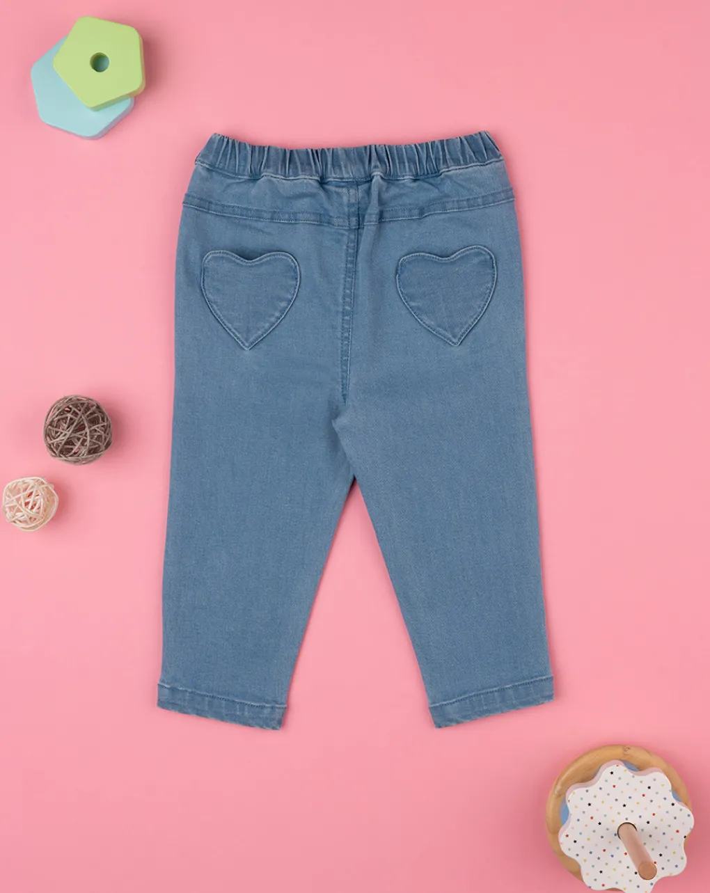 Prenatal Jeans Pantaloni E Salopette-Pantalone Denim Bimba Soft Blue