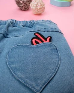 Prenatal Jeans Pantaloni E Salopette-Pantalone Denim Bimba Soft Blue