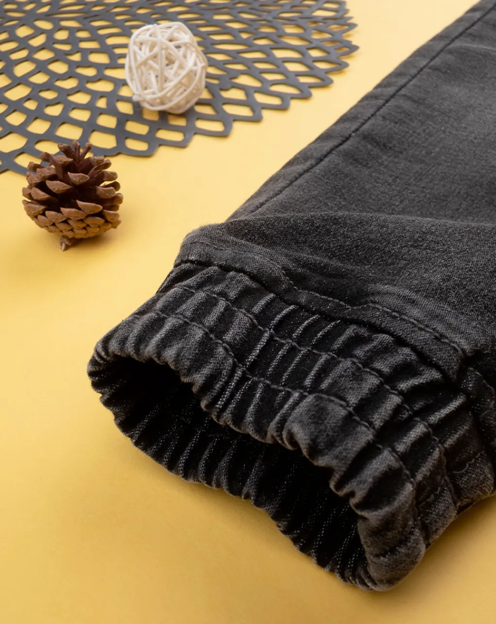 Prenatal Jeans Pantaloni E Salopette-Pantalone Denim Nero Bimbo