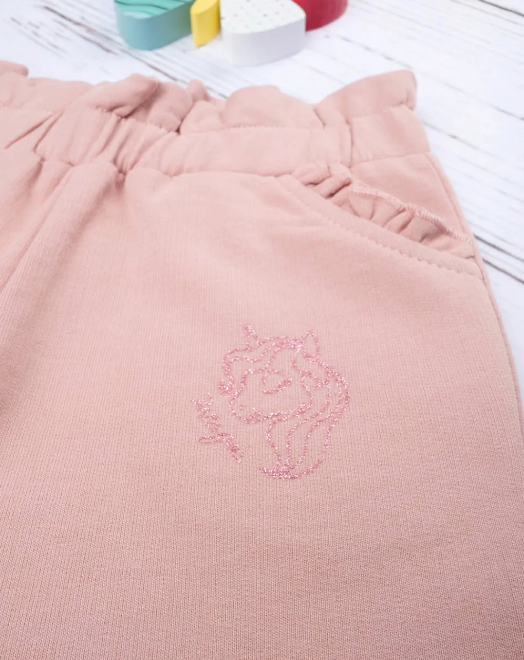 Prenatal Jeans Pantaloni E Salopette-Pantalone Felpato Bimba Rosa