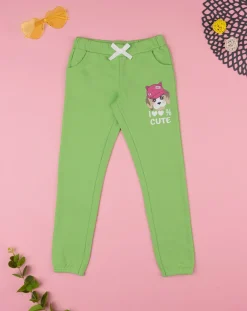 Prenatal Jeans Pantaloni E Salopette-Pantalone Felpato Bimba Verde