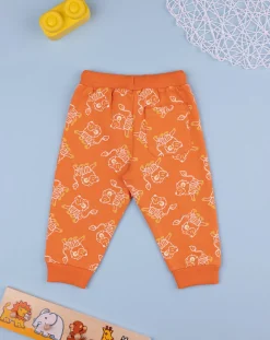 Prenatal Jeans Pantaloni E Salopette-Pantalone Felpato Bimbo Arancione