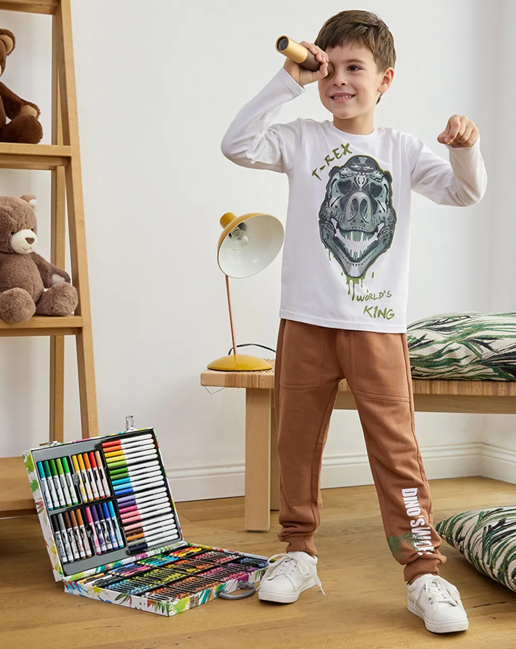 Prenatal Jeans Pantaloni E Salopette-Pantalone Felpato Bimbo Marrone