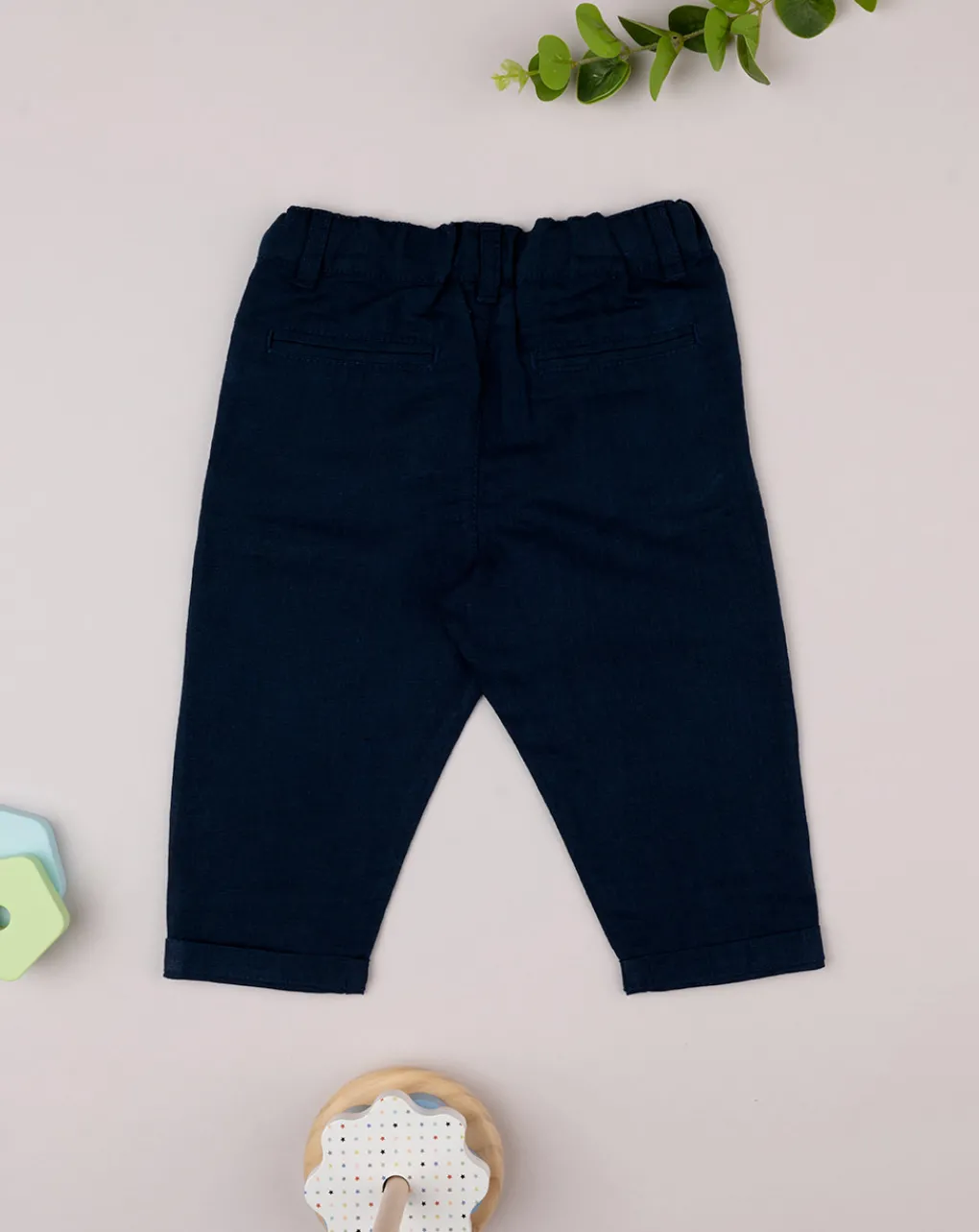 Prenatal Jeans Pantaloni E Salopette-Pantalone Lino Bimbo Blu
