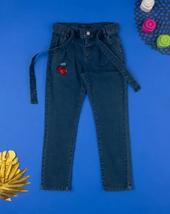 Prenatal Jeans Pantaloni E Salopette-Pantalone Lungo Bambina Denim Red And Blue
