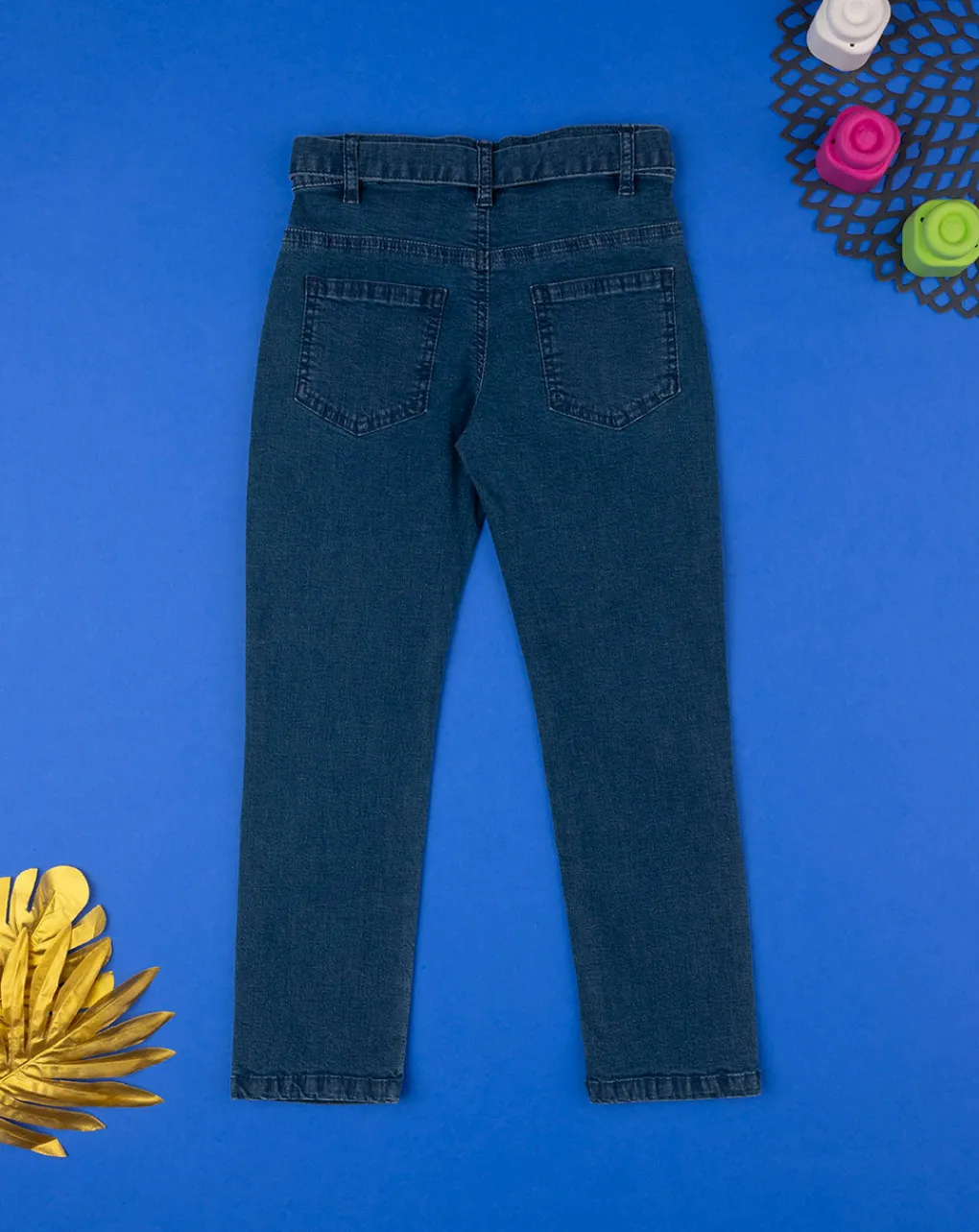 Prenatal Jeans Pantaloni E Salopette-Pantalone Lungo Bambina Denim Red And Blue