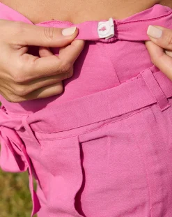 Prenatal Pantaloni Gonne E Leggings-Pantalone Premaman Con Fusciacca Fucsia