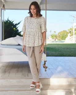 Prenatal Pantaloni Gonne E Leggings-Pantalone Premaman Con Fusciacca E Fascia Alta In Vita