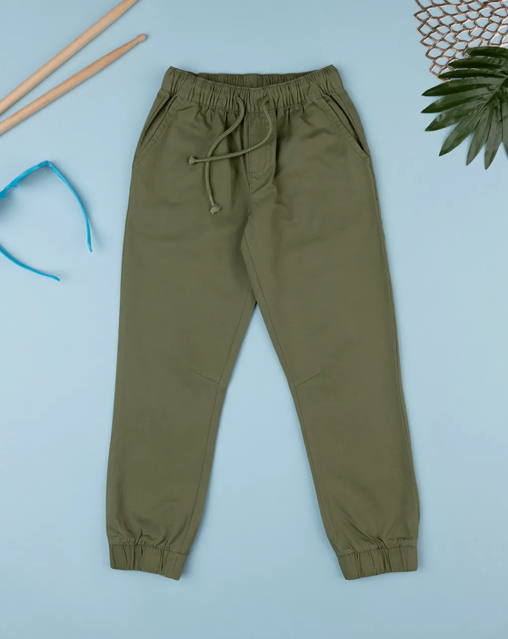 Prenatal Jeans Pantaloni E Salopette-Pantalone Twill Bimbo Verde