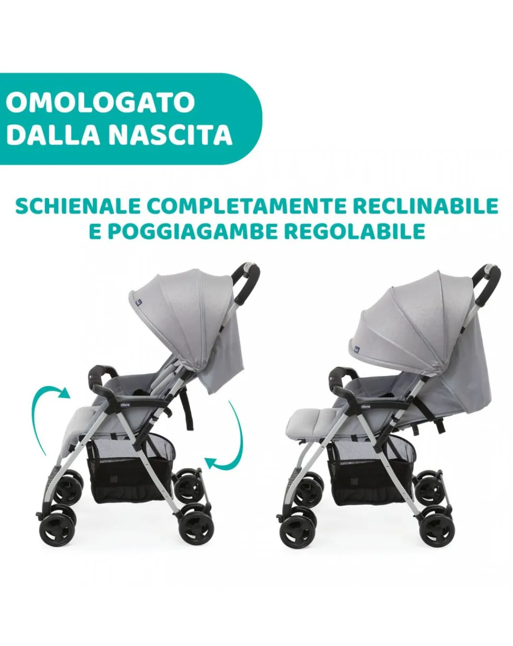 Chicco Passeggini-Passeggino Ohlala 3 Grey Mist