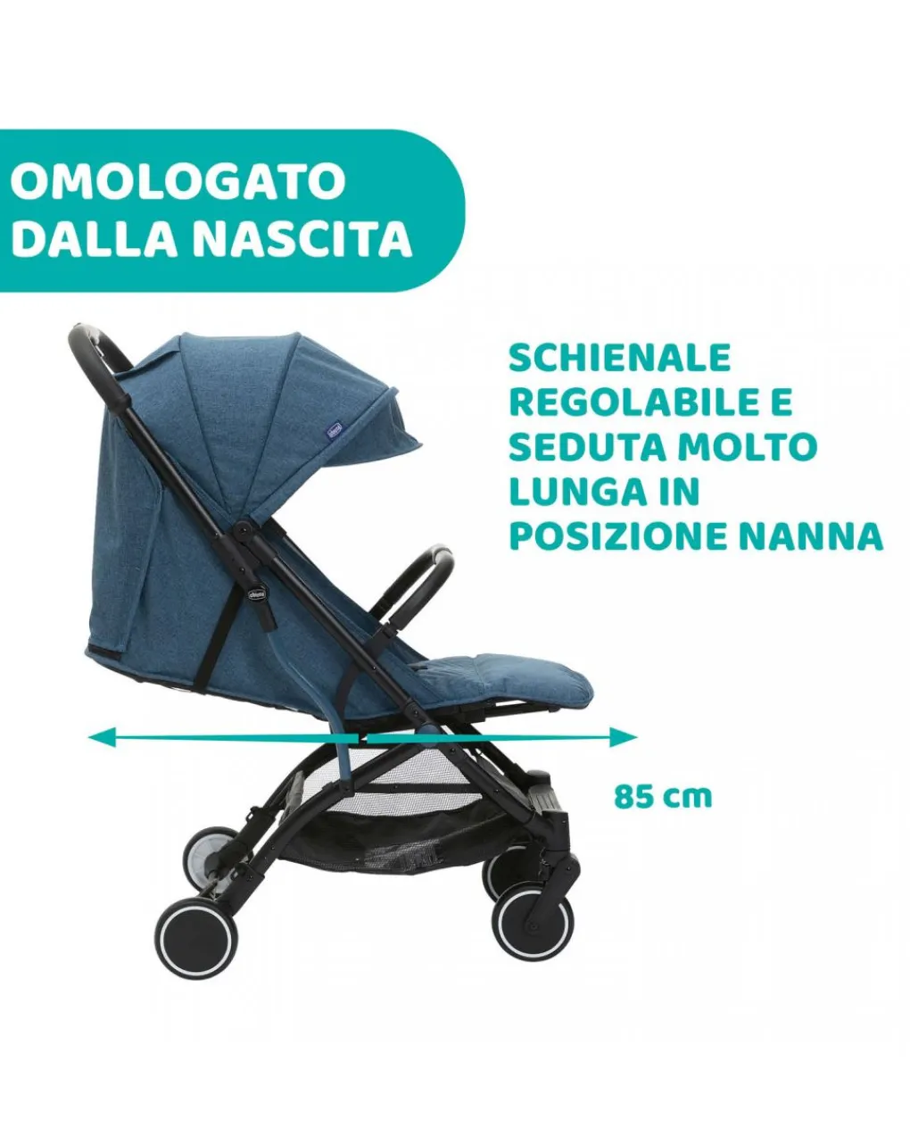 Chicco Passeggini-Passeggino Trolley Me Calypso Blue -