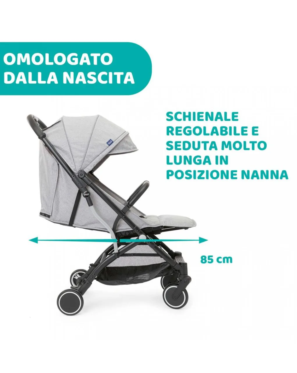 Chicco Passeggini-Passeggino Trolley Me Light Grey