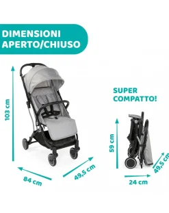 Chicco Passeggini-Passeggino Trolley Me Light Grey