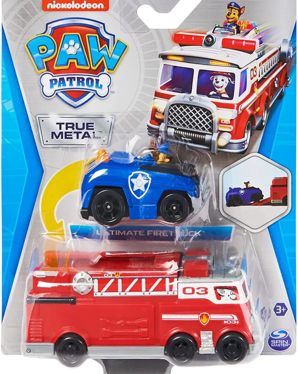 Paw Patrol Veicoli Giocattolo E Radiocomandi-- Die-Cast Camion Dei Pompieri E Marshall