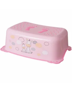 Giordani Vaschette E Accessori-Pedana Bagno Basic Zebra Rosa