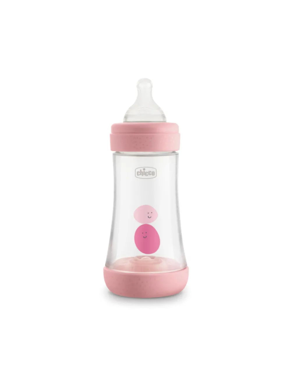 Chicco Biberon-Perfect 5 Biberon 240 Ml Rosa- Flusso Medio