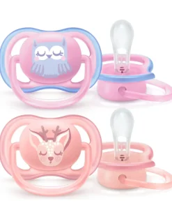 Philips Avent Succhietti-2 Succhietti Ultra Air 0-6 Femmina - Animaletti Bosco