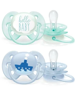 Philips Avent Succhietti-2 Succhietti Ultra Soft 0-6M Hello