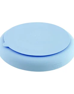 Chicco Piatti E Posate-Piatto Silicone A Scomparti Con Ventosa 12 Mesi + Azzurro