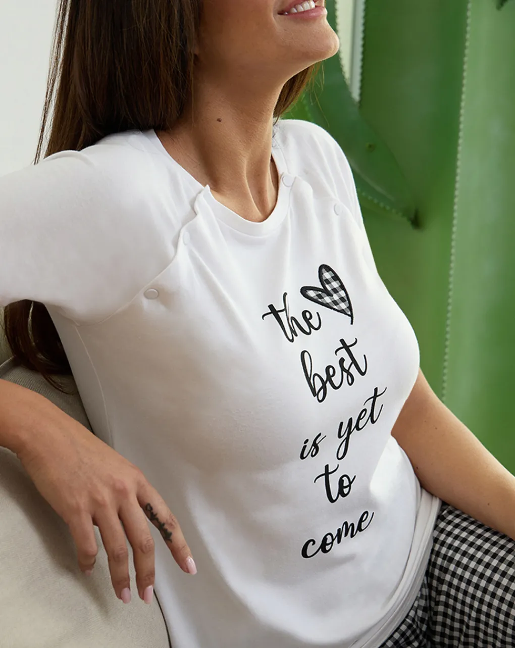 Prenatal Pigiami E Camicie Da Notte-Pigiama Allattamento The Best Is Yet To Come