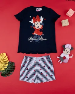 Prenatal Pigiami-Pigiama Bimba "Minnie” Blu Organic Cotton