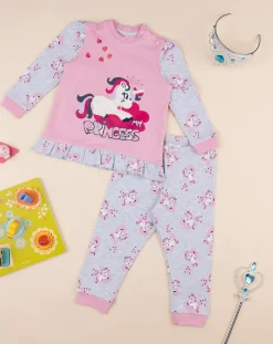 Prenatal Pigiami-Pigiama Bimba "Unicorni” Rosa